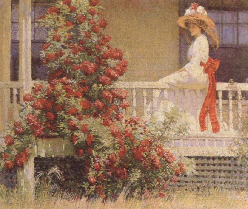 Philip Leslie Hale The Crimson Rambler oil painting picture